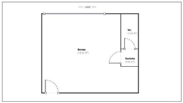 Appartement Local à vendre - 1 pièce - 20.45 m2 - GUERET - 23 - LIMOUSIN - Century 21 La Fontaine Immobilier